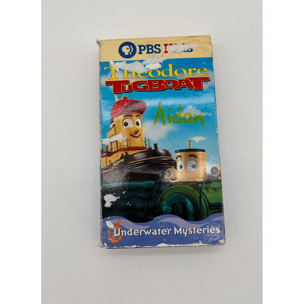 Theodore Tugboat Underwater Mysteries VHS PBS Kids Vintage 2000 B8133 Tape